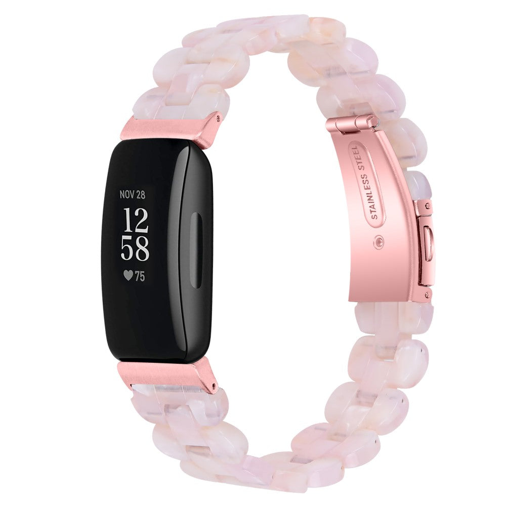 Vildt Sejt Metal Og Plastik Rem passer til Fitbit Inspire 3 - Pink#serie_5