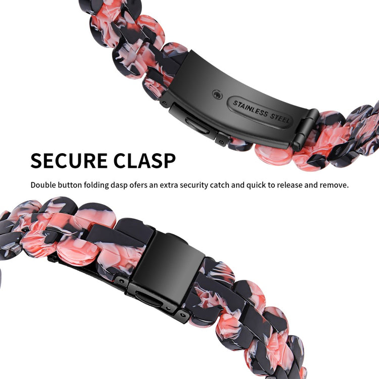 Vildt Sejt Metal Og Plastik Rem passer til Fitbit Inspire 3 - Pink#serie_8