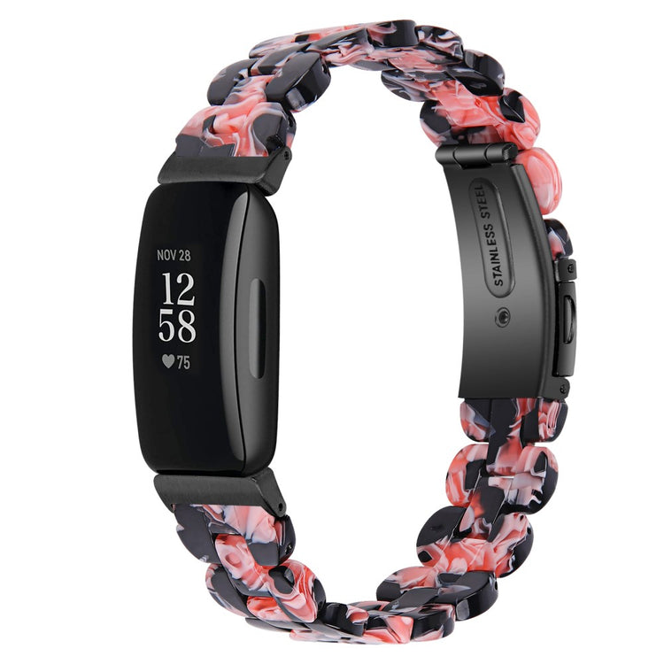 Vildt Sejt Metal Og Plastik Rem passer til Fitbit Inspire 3 - Pink#serie_8