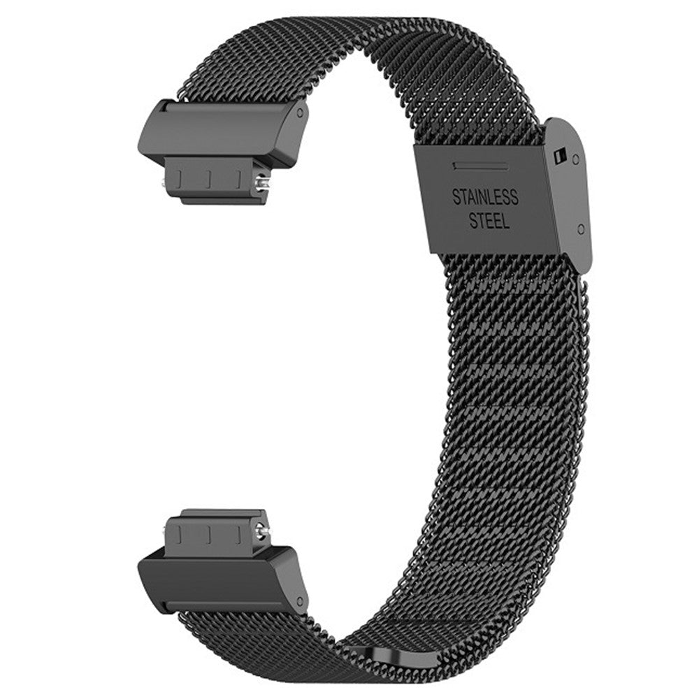 Helt Vildt Flot Metal Rem passer til Fitbit Inspire 3 - Sort#serie_1