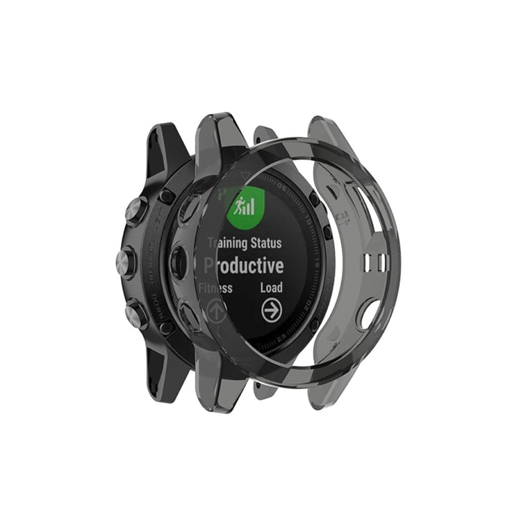 Meget Fint Silikone Cover til Garmin Fenix 5 / Garmin Fenix 5 Plus - Sort#serie_3