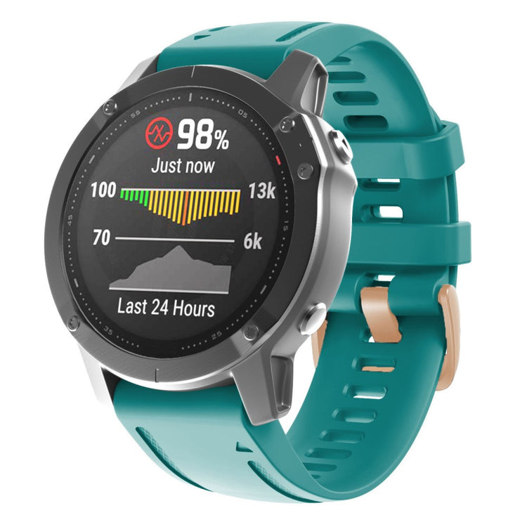 Meget Godt Silikone Universal Rem passer til Garmin Smartwatch - Grøn#serie_11