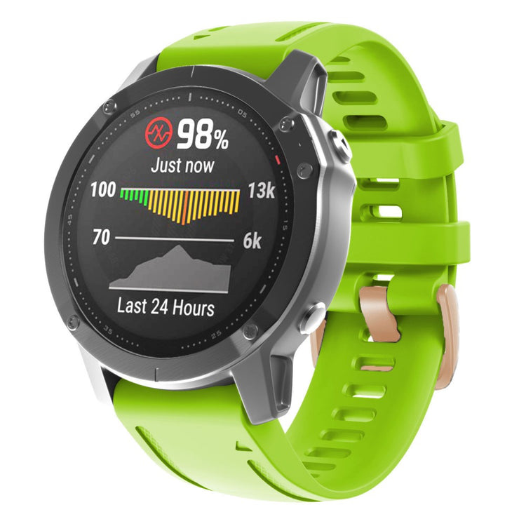 Meget Godt Silikone Universal Rem passer til Garmin Smartwatch - Grøn#serie_12