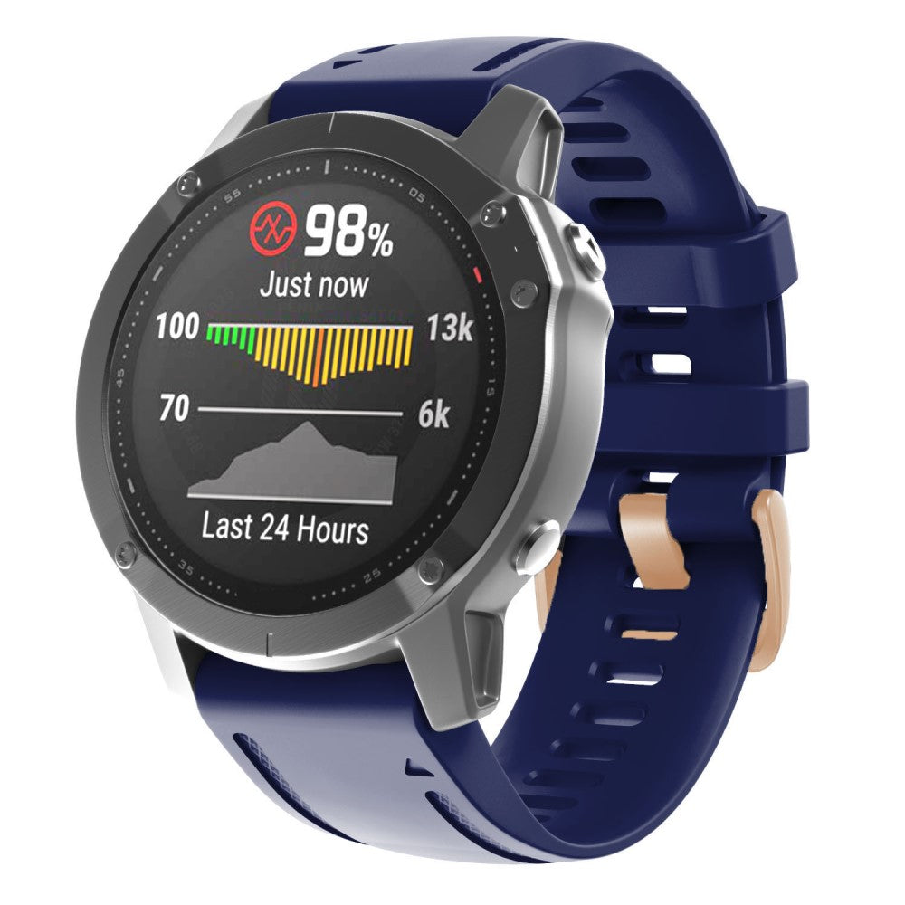 Meget Godt Silikone Universal Rem passer til Garmin Smartwatch - Blå#serie_13