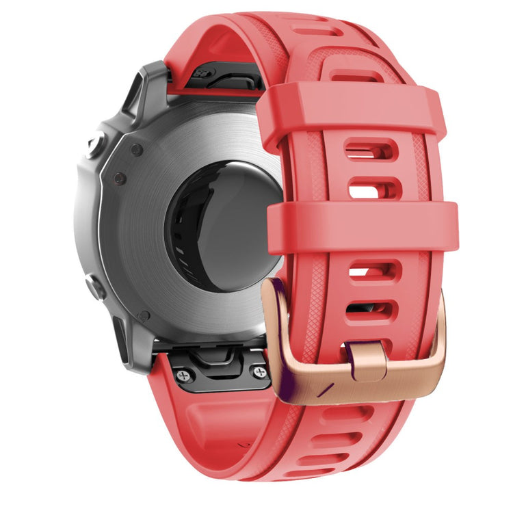 Meget Godt Silikone Universal Rem passer til Garmin Smartwatch - Rød#serie_7