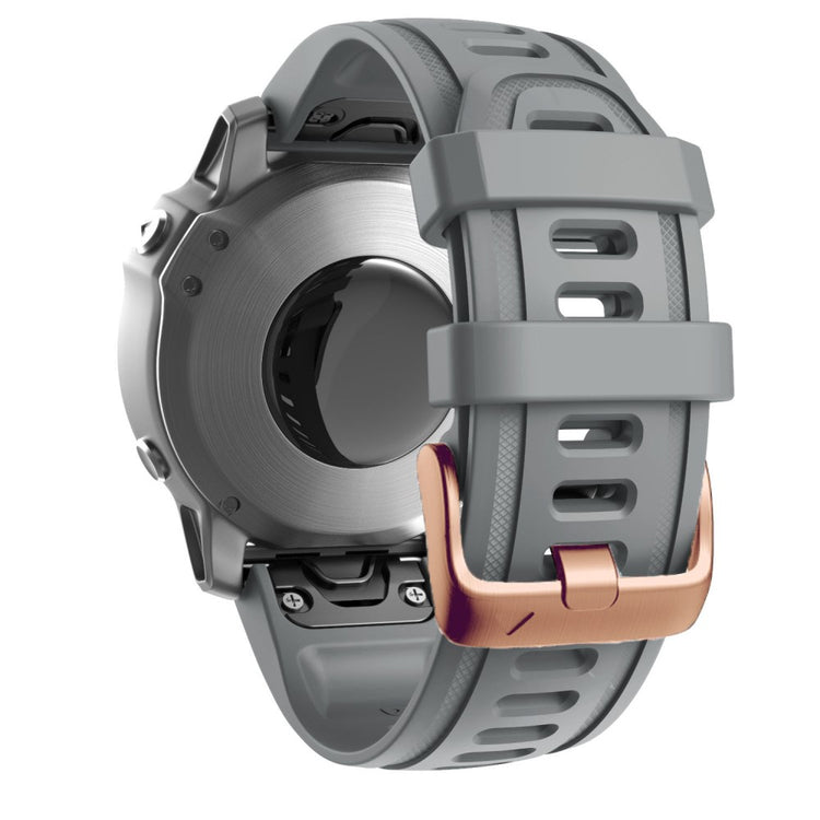 Meget Godt Silikone Universal Rem passer til Garmin Smartwatch - Sølv#serie_9