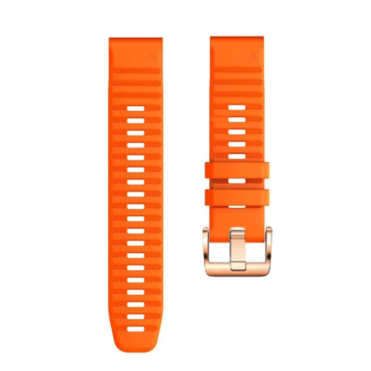 Vildt Pænt Metal Og Silikone Universal Rem passer til Smartwatch - Orange#serie_3