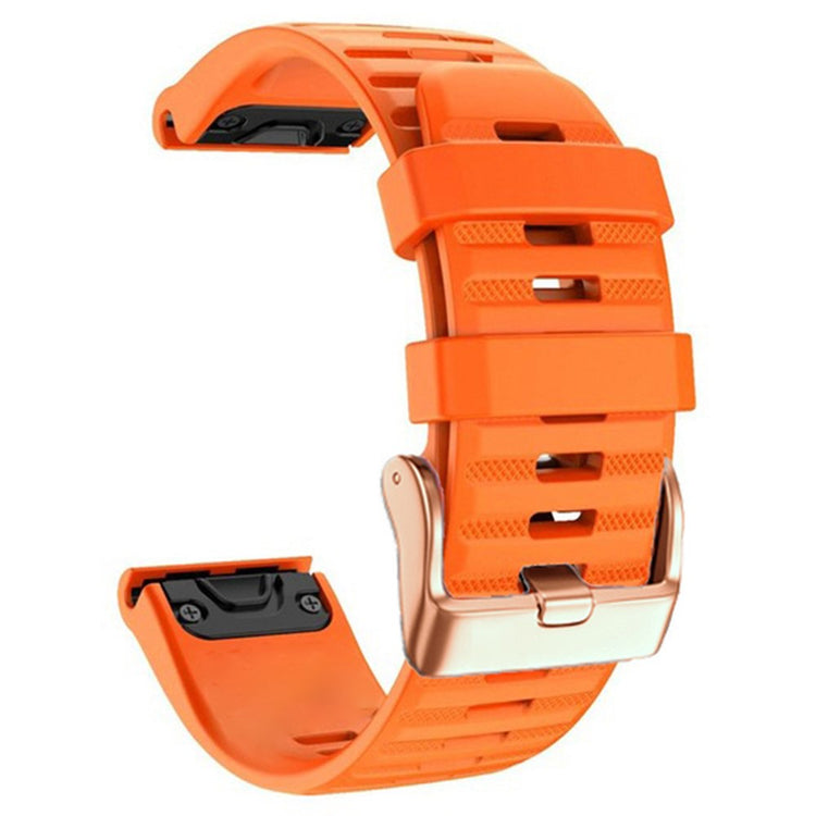 Vildt Pænt Metal Og Silikone Universal Rem passer til Smartwatch - Orange#serie_3