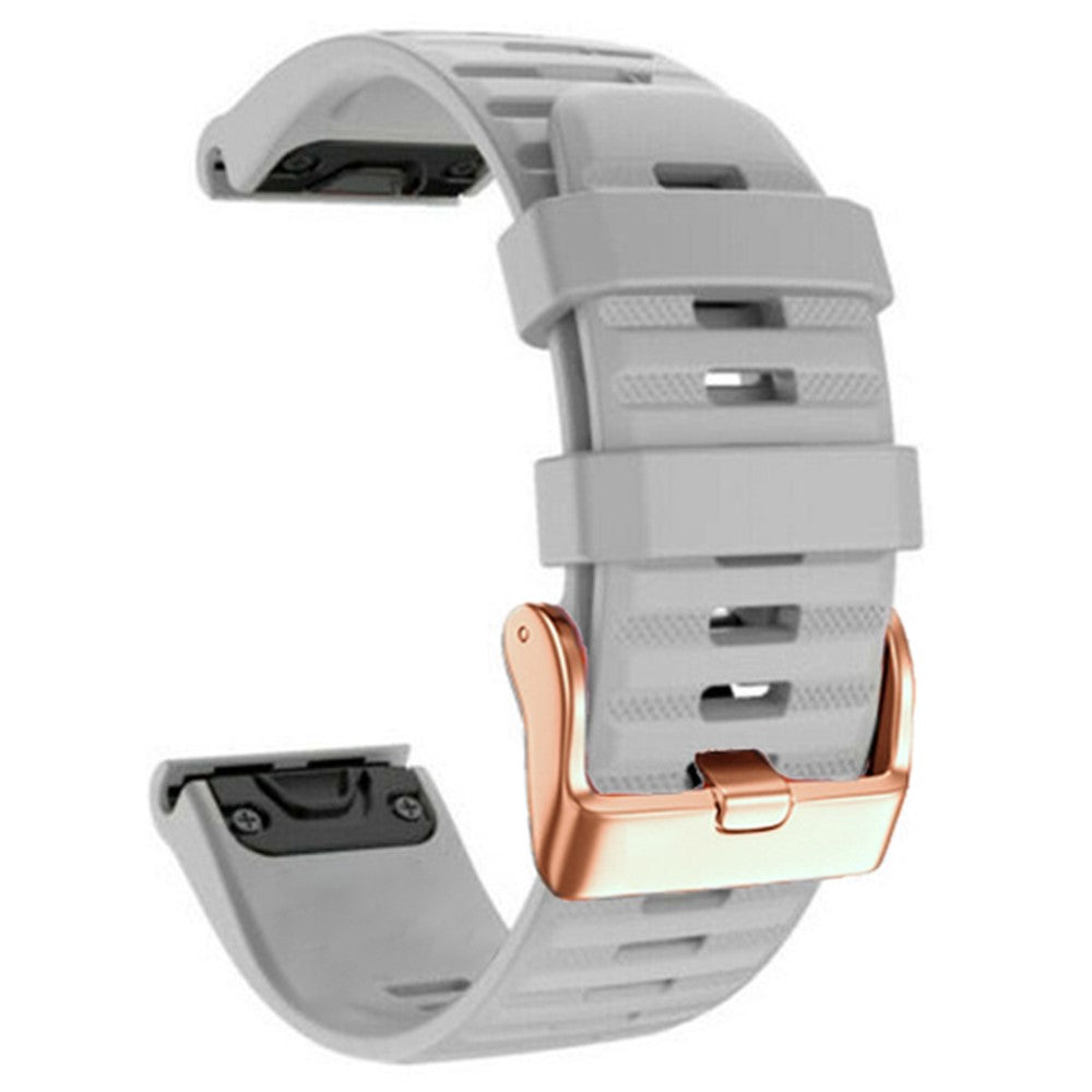 Vildt Pænt Metal Og Silikone Universal Rem passer til Smartwatch - Sølv#serie_4