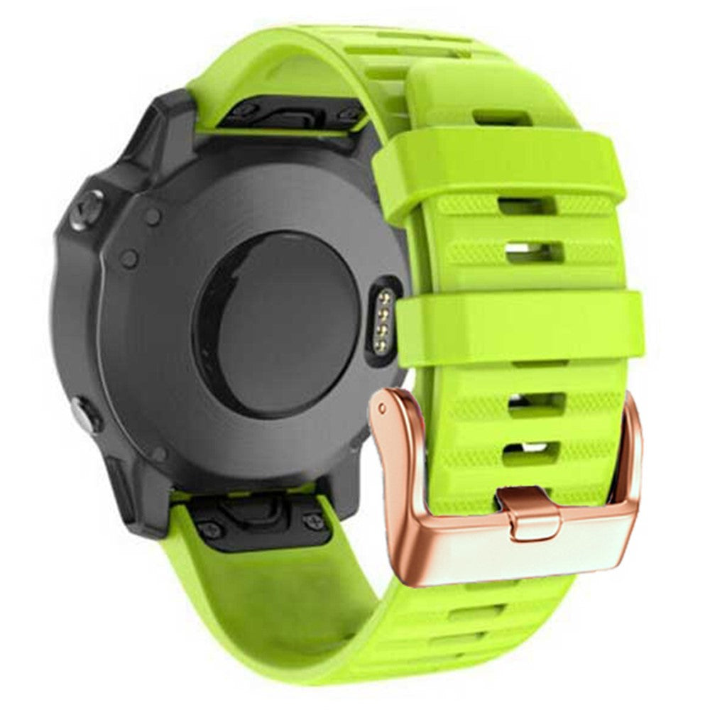 Vildt Pænt Metal Og Silikone Universal Rem passer til Smartwatch - Grøn#serie_5