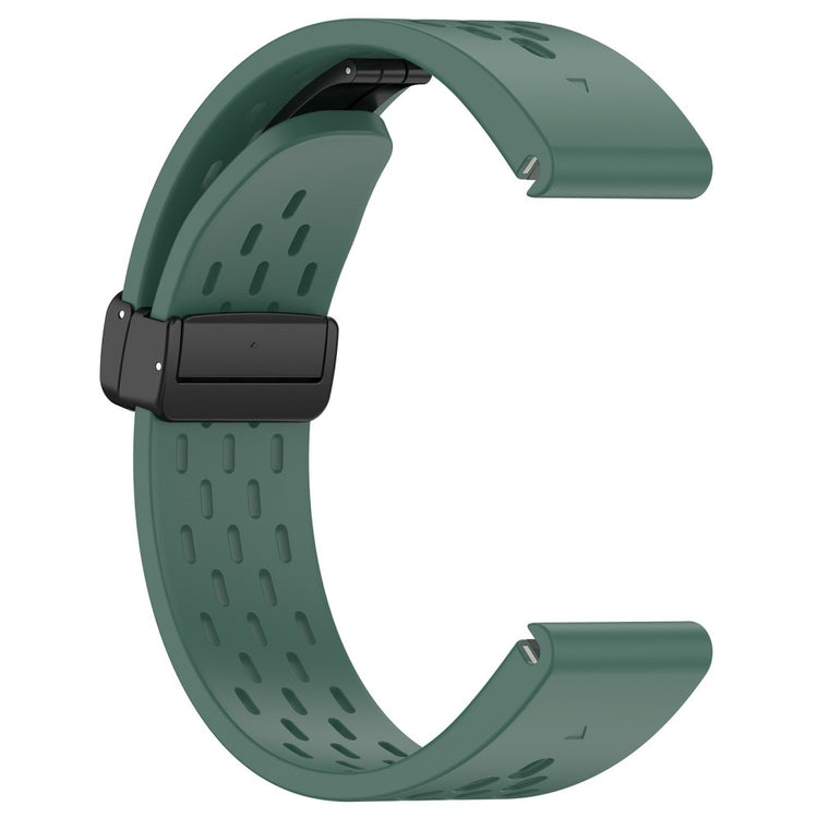 Glimrende Metal Og Silikone Universal Rem passer til Smartwatch - Grøn#serie_7