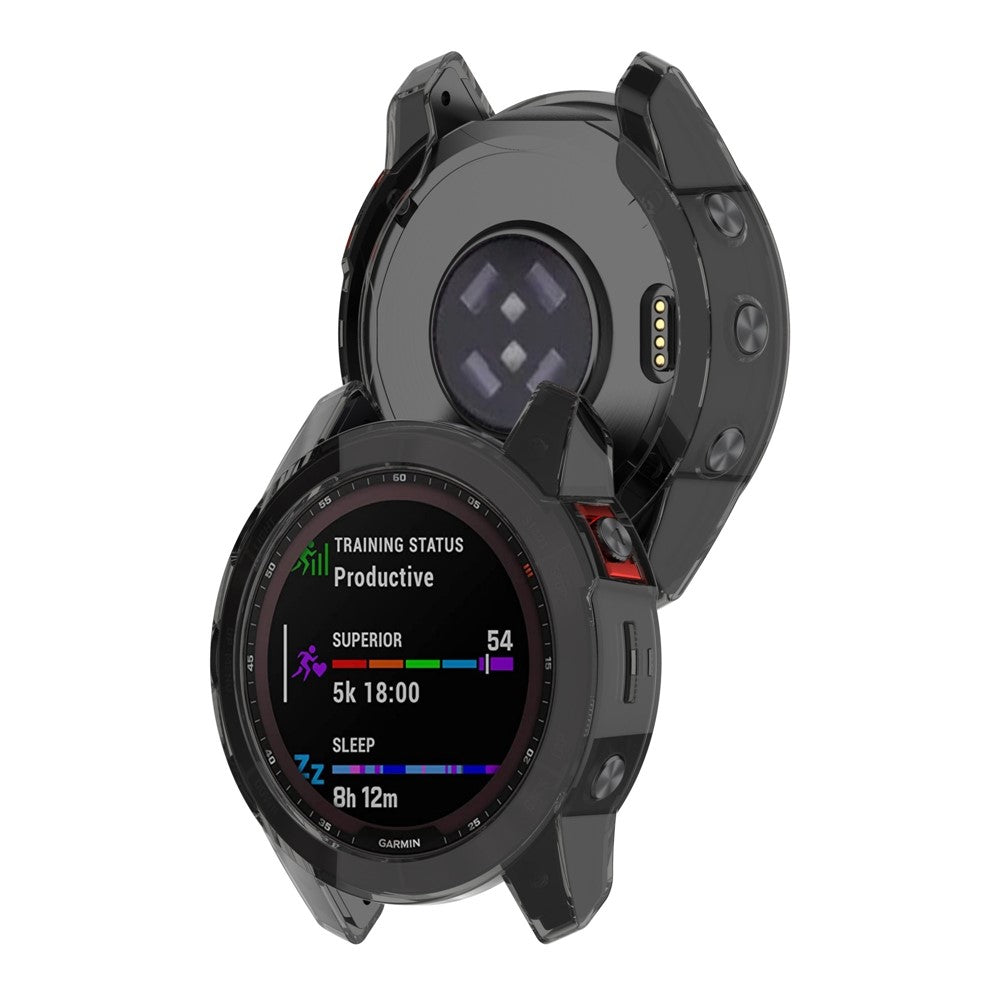 Vildt Flot Silikone Cover til Garmin Fenix 7X - Sort#serie_3