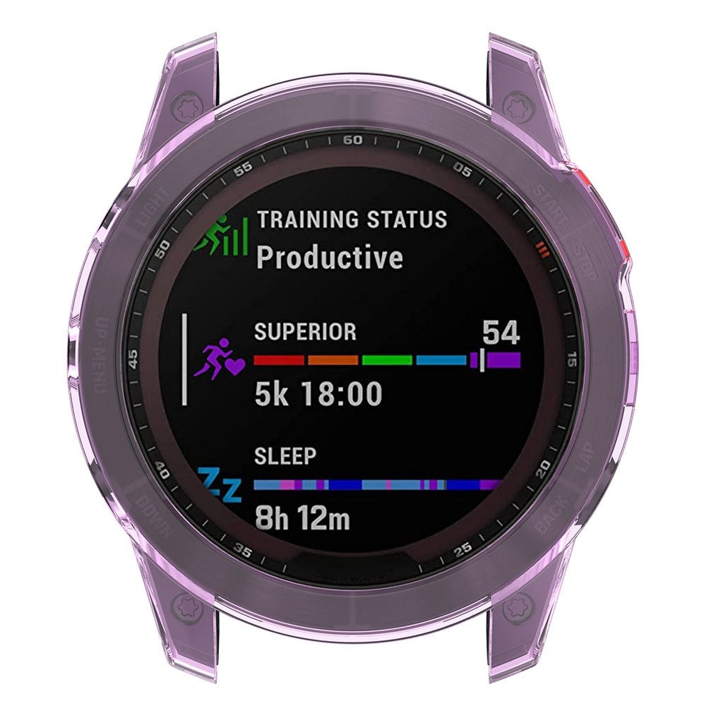 Vildt Flot Silikone Cover til Garmin Fenix 7X - Lilla#serie_5