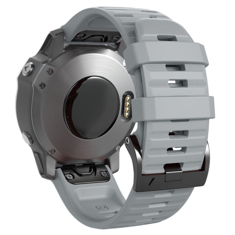 Helt Vildt Godt Metal Og Silikone Universal Rem passer til Smartwatch - Sølv#serie_11
