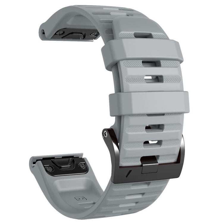 Helt Vildt Godt Metal Og Silikone Universal Rem passer til Smartwatch - Sølv#serie_11