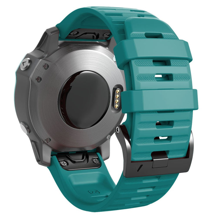 Helt Vildt Godt Metal Og Silikone Universal Rem passer til Smartwatch - Blå#serie_12