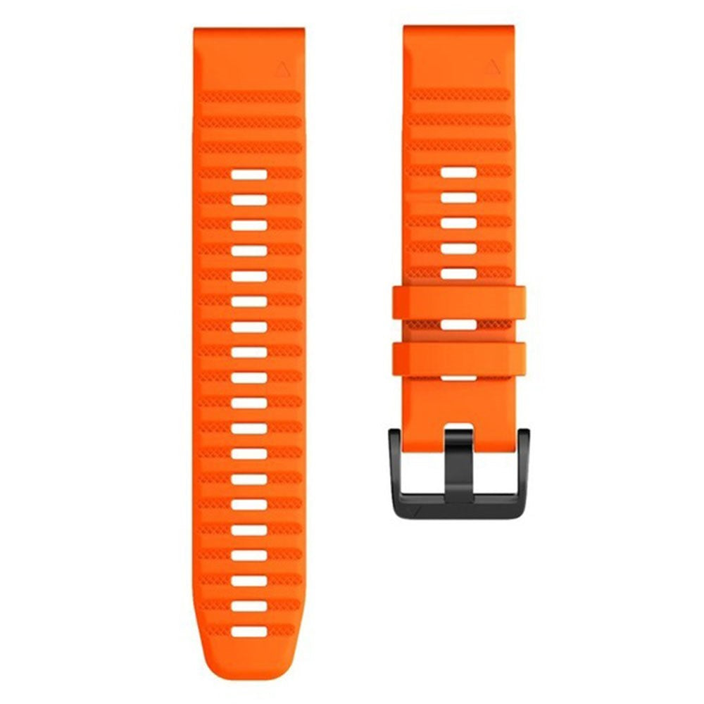 Helt Vildt Godt Metal Og Silikone Universal Rem passer til Smartwatch - Orange#serie_3