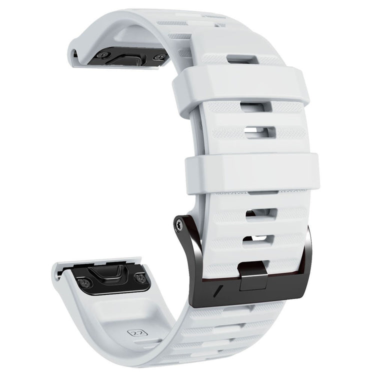 Helt Vildt Godt Metal Og Silikone Universal Rem passer til Smartwatch - Hvid#serie_6