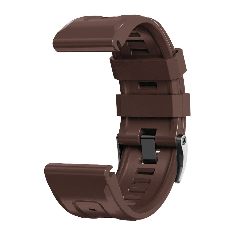 Super Holdbart Silikone Universal Rem passer til Smartwatch - Brun#serie_14