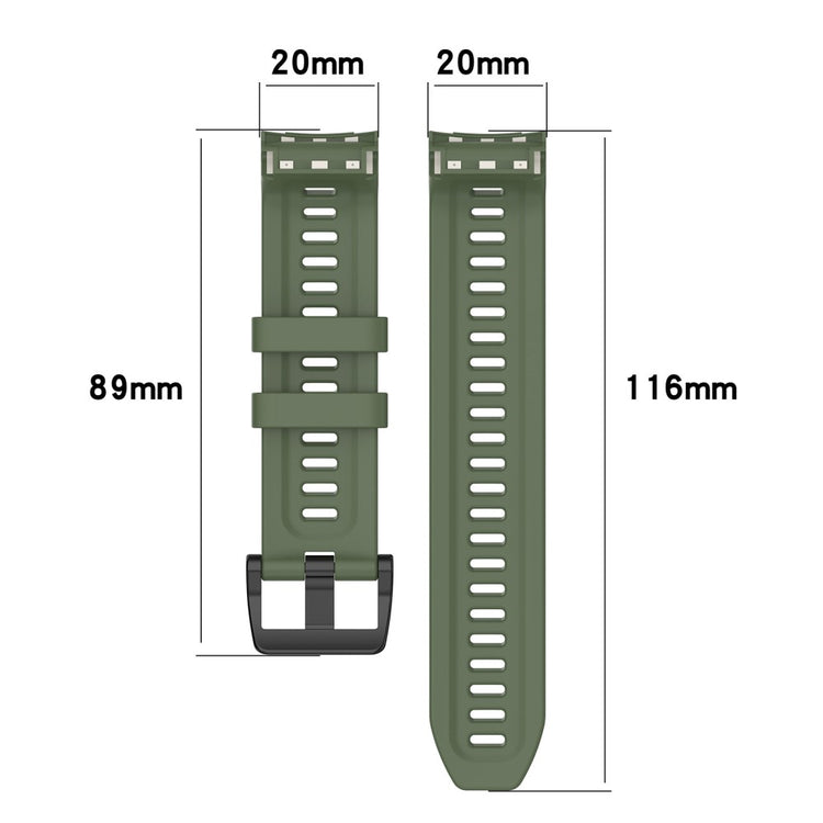 Metal Og Silikone Universal Rem passer til Garmin Approach S70 (42mm) / Garmin Approach S70 Series - Sort#serie_1