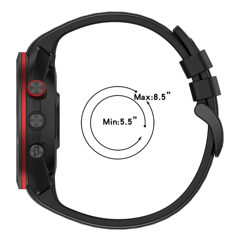 Metal Og Silikone Universal Rem passer til Garmin Approach S70 (42mm) / Garmin Approach S70 Series - Sølv#serie_8