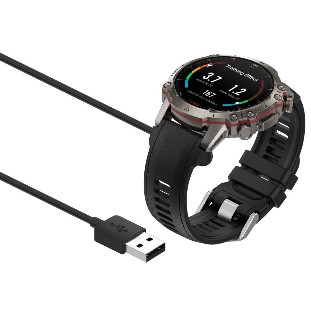 1m USB Ladestation passer til Amazfit Falcon - Sort#serie_010