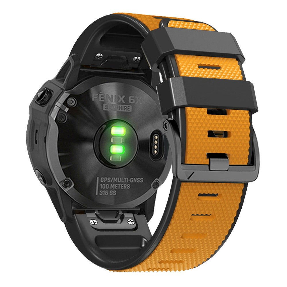 Rigtigt Nydelig Silikone Universal Rem passer til Smartwatch - Orange#serie_1