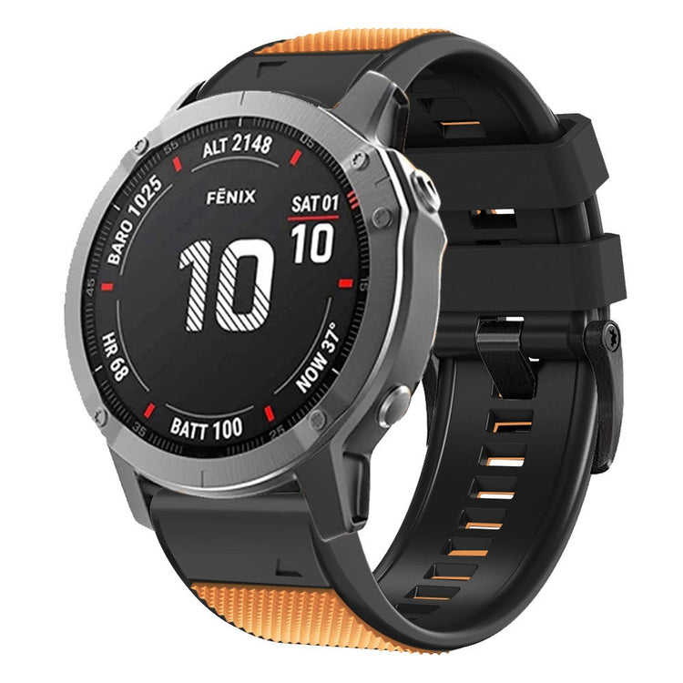 Rigtigt Nydelig Silikone Universal Rem passer til Smartwatch - Orange#serie_1