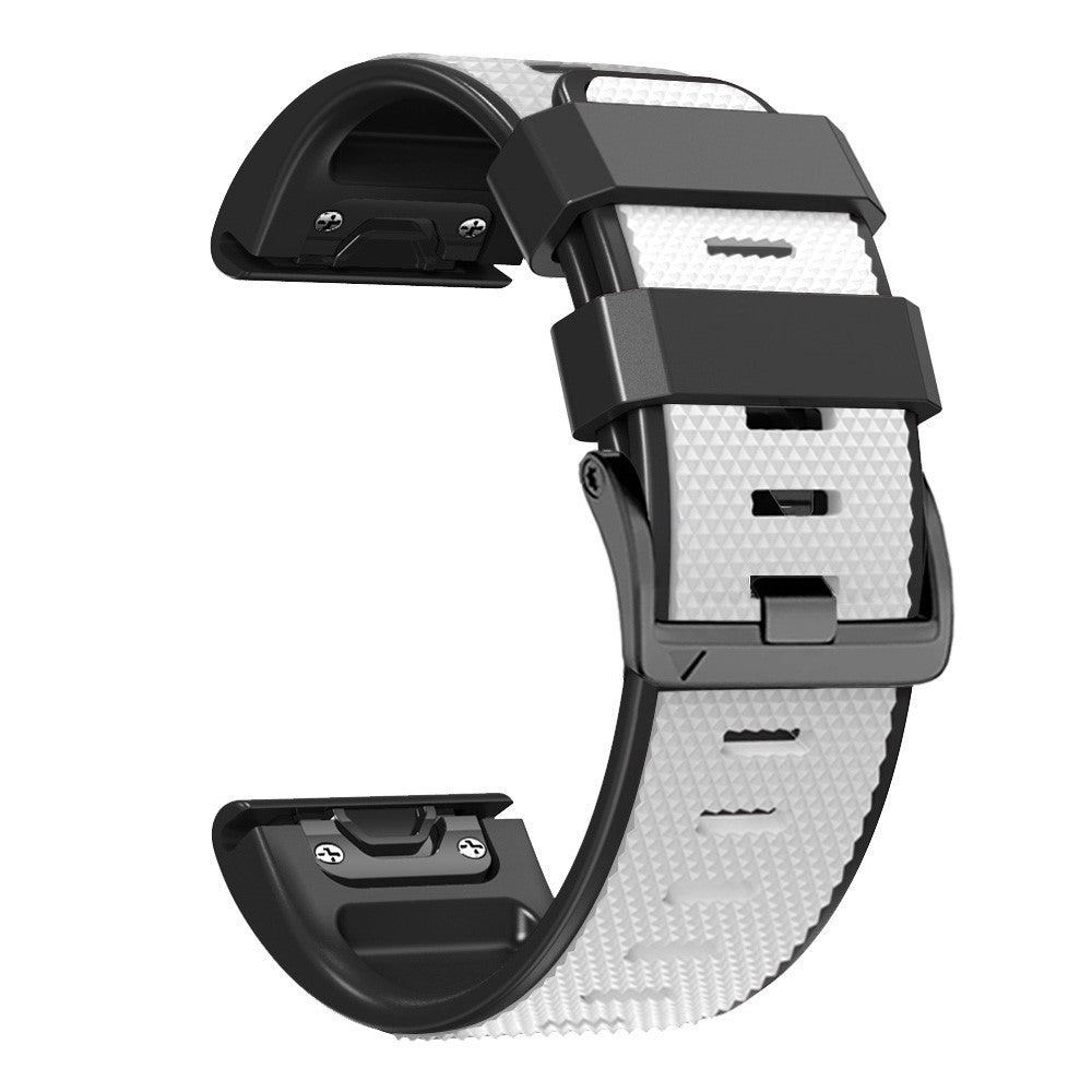 Rigtigt Nydelig Silikone Universal Rem passer til Smartwatch - Hvid#serie_2