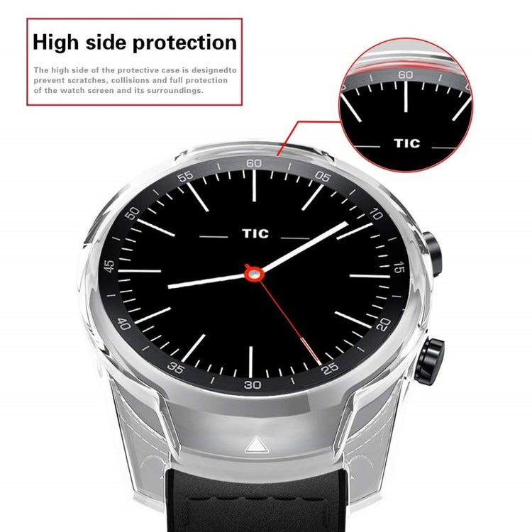 Rigtigt Fint Ticwatch Pro Silikone Cover - Gennemsigtig#serie_4