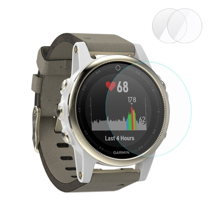 Garmin Fenix 5S Hærdet Glas  0.2mm Skærmbeskytter - Gennemsigtig#serie_013