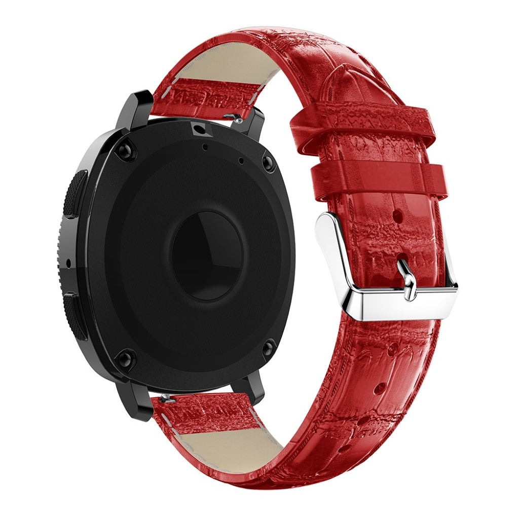 Vildt nydelig Samsung Gear Sport Ægte læder Rem - Rød#serie_3