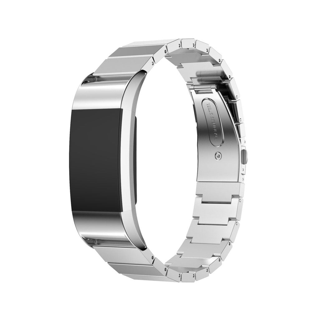 Mega nydelig Fitbit Charge 2 Metal Rem - Sølv#serie_3