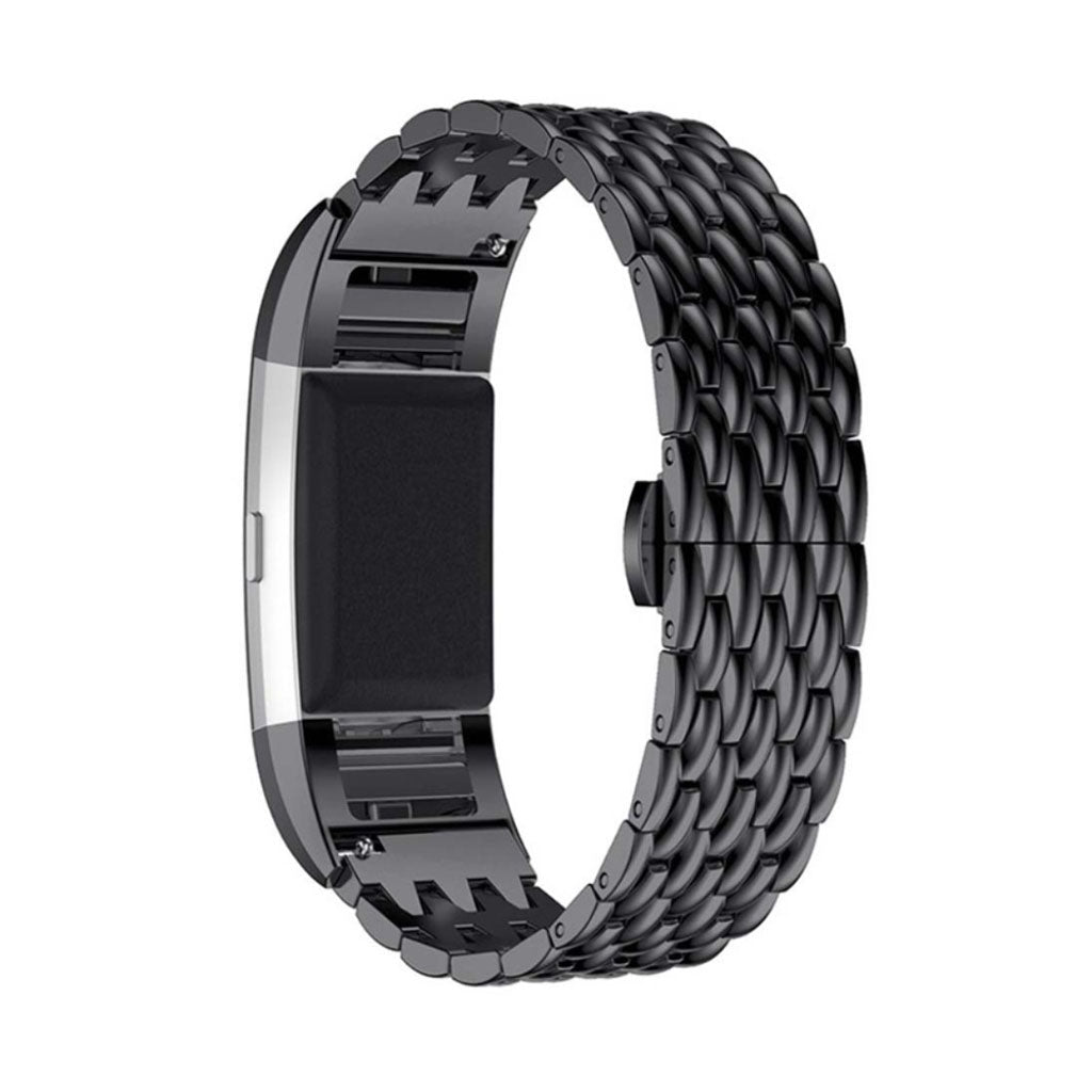 Rigtigt pænt Fitbit Charge 2 Metal Rem - Sort#serie_4