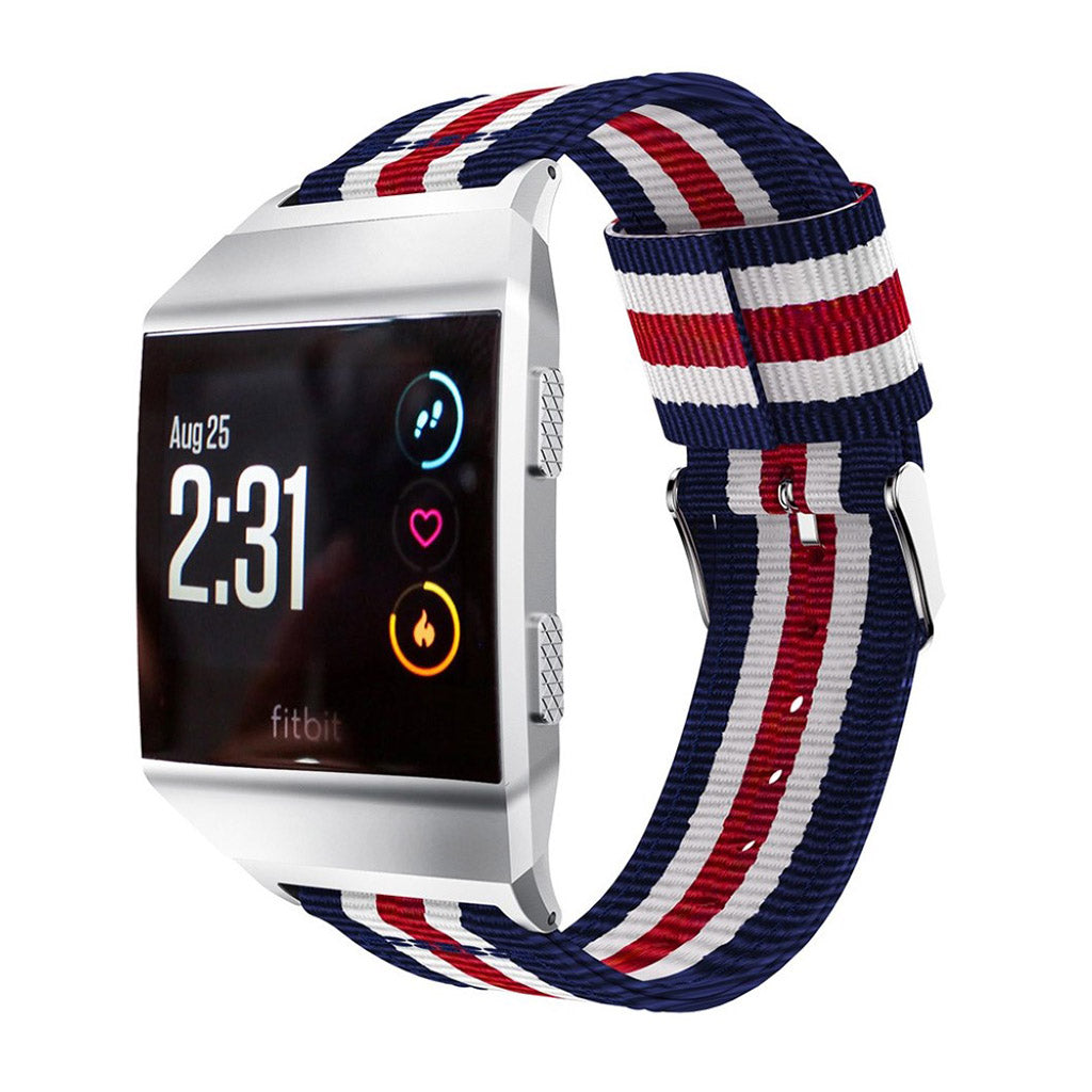 Helt vildt elegant Fitbit Ionic Nylon Rem - Flerfarvet#serie_4