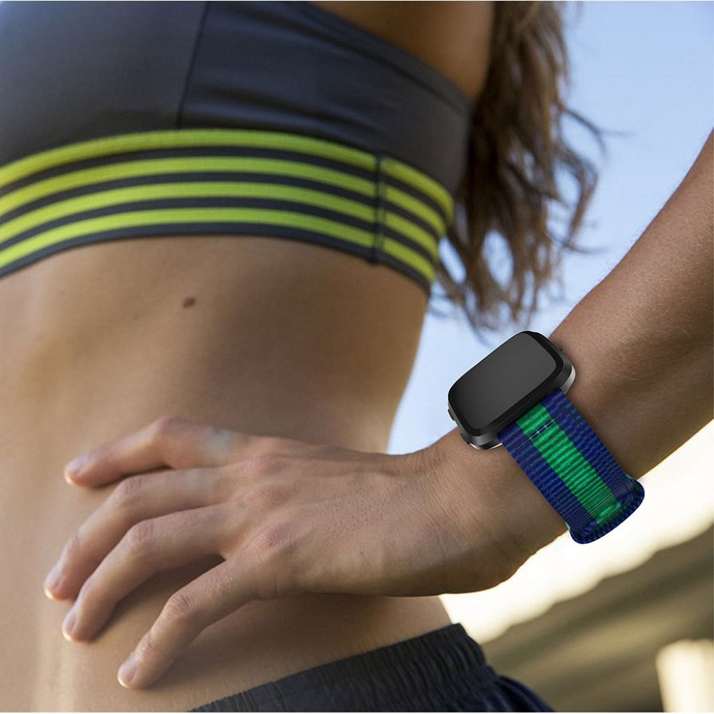 Nydelig Fitbit Versa Nylon Rem - Flerfarvet#serie_1