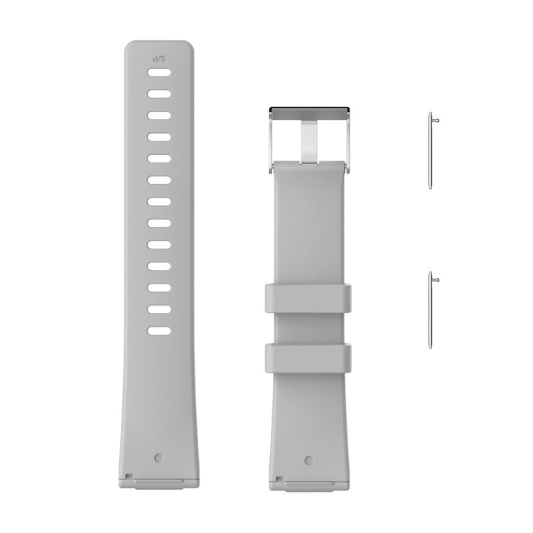 Helt vildt rart Fitbit Versa Plastik Rem - Sølv#serie_11