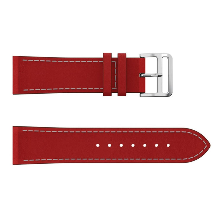 Rigtigt fantastisk Fitbit Versa Ægte læder Rem - Rød#serie_2