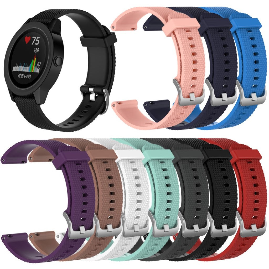  Garmin Vivomove HR / Garmin Forerunner 920 XT Silikone Rem - Sølv#serie_7