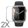 2kpl Apple Watch Series 7 45mm Muovi HD 3D Kaareva Suojakalvo