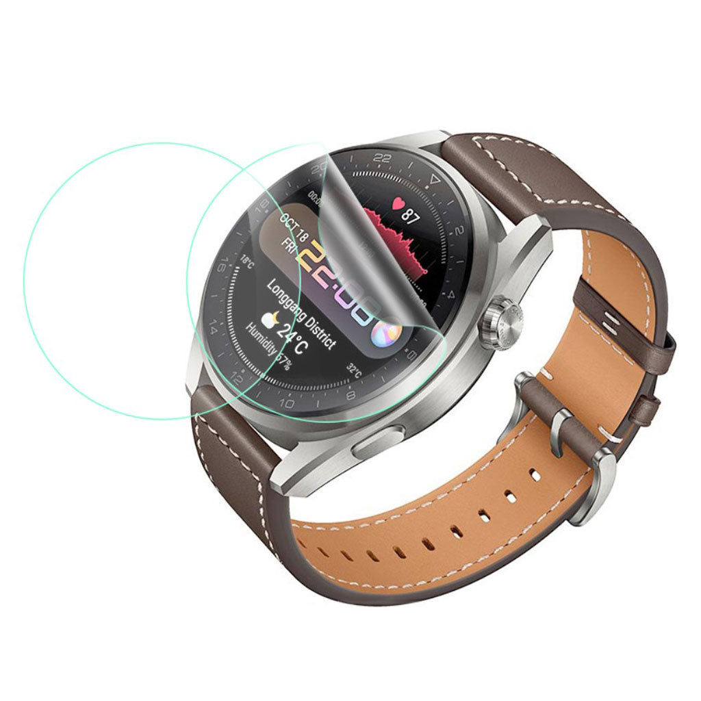 2stk Huawei Watch 3 Pro Plastik Skærmbeskytter - Gennemsigtig#serie_282