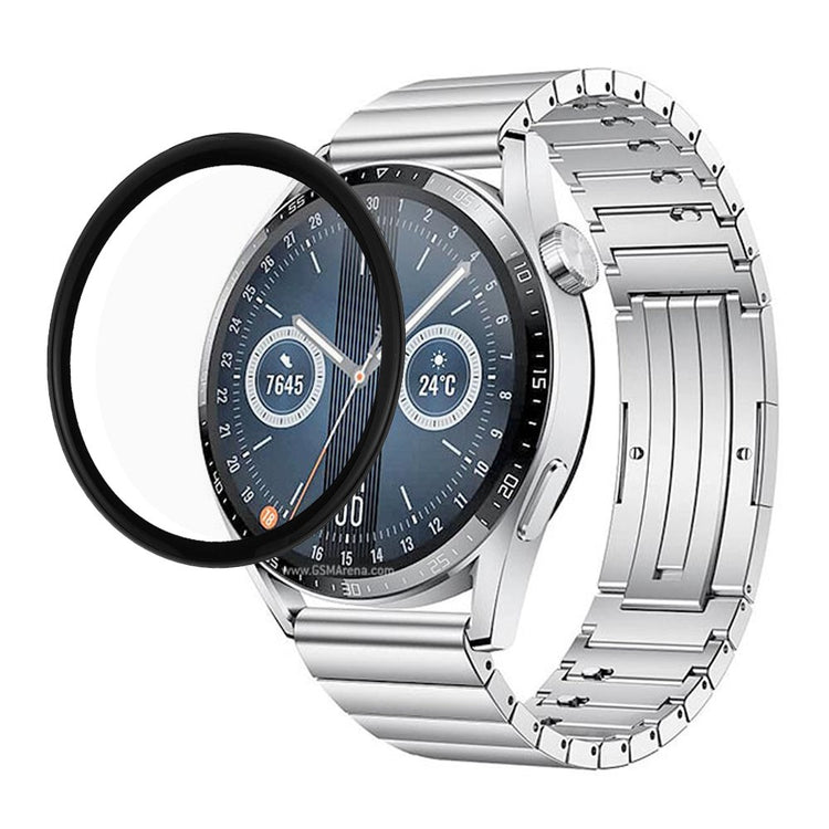 Huawei Watch GT 3 (42mm) Plastik  3D Kurvet Skærmbeskytter - Gennemsigtig#serie_329