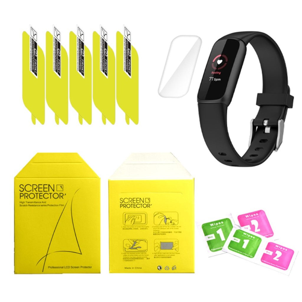 Fitbit Luxe Plastik Skærmbeskytter - Gennemsigtig#serie_642