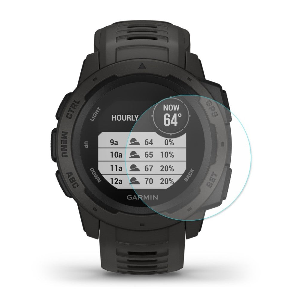 Garmin Instinct Hærdet Glas Skærmbeskytter - Gennemsigtig#serie_038