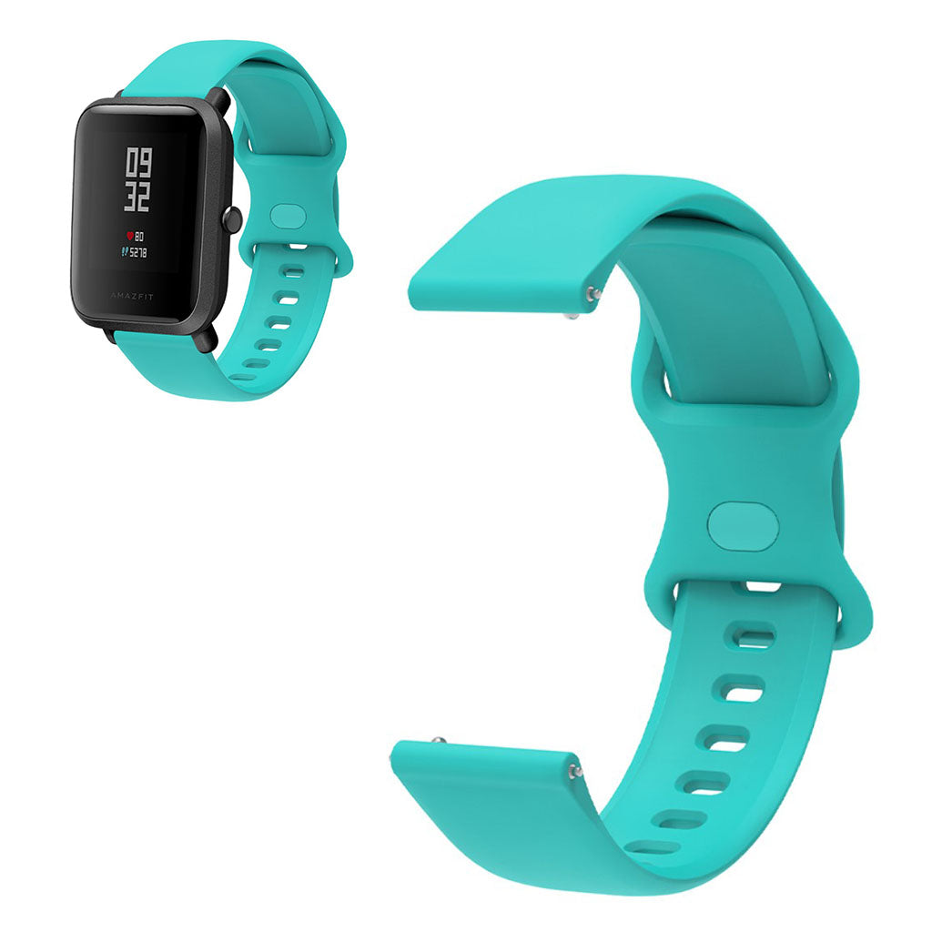 22mm Universal comfortable silicone watch strap - Green#serie_2