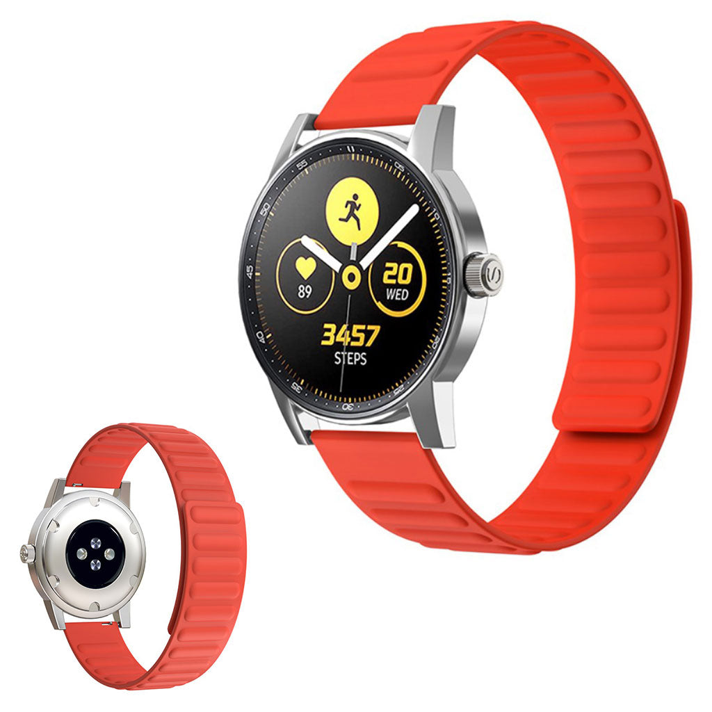 22mm Universal flexible silicone watch strap - Tangerine#serie_3