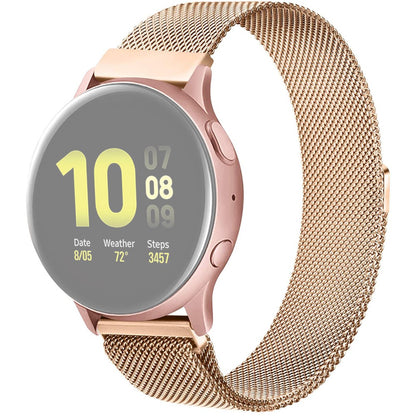 22mm Universal JLT milanese stainless steel watch strap - Rose Gold#serie_5