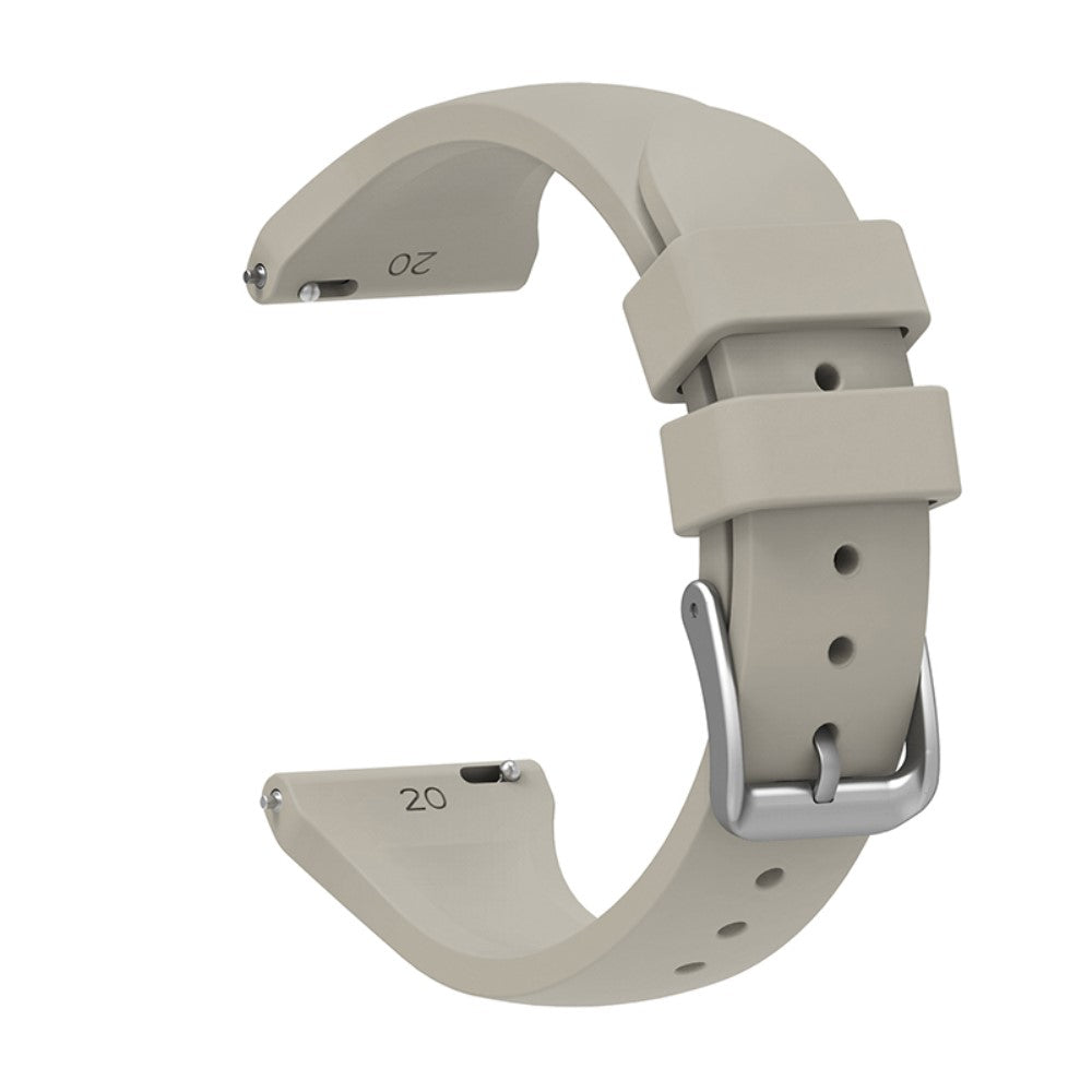 20mm Universal silicone watch strap - Grey#serie_12