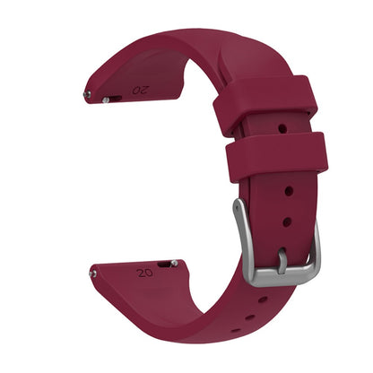 20mm Universal silicone watch strap - Light Purple#serie_6