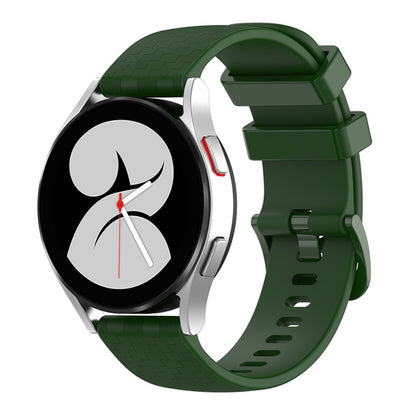 20mm Universal carbon fiber silicone watch strap - Army Green#serie_6